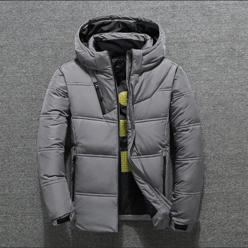Veste d'hiver homme Capuche Fermeture éclair Isolée