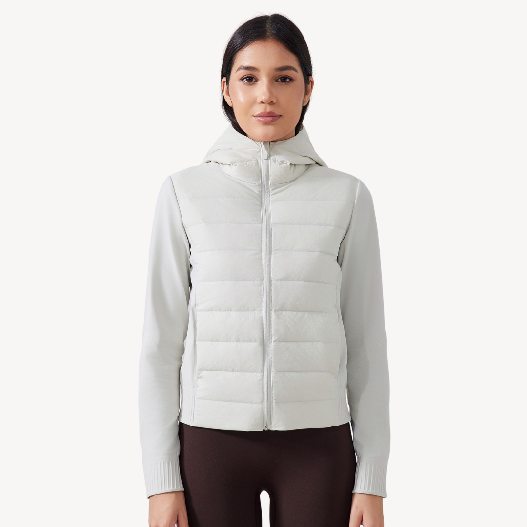 Manteau d'hiver matelassé à capuche pour femme