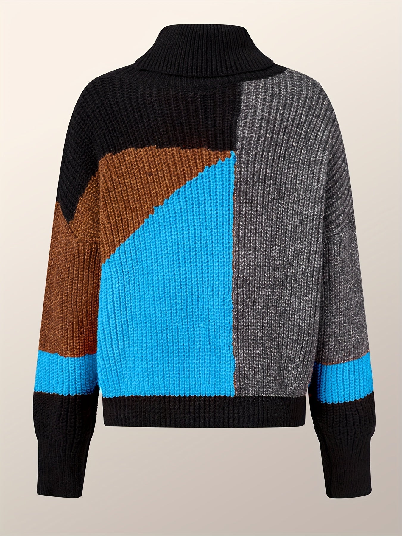 Pull-overs douillets pour femme, col roulé chaud