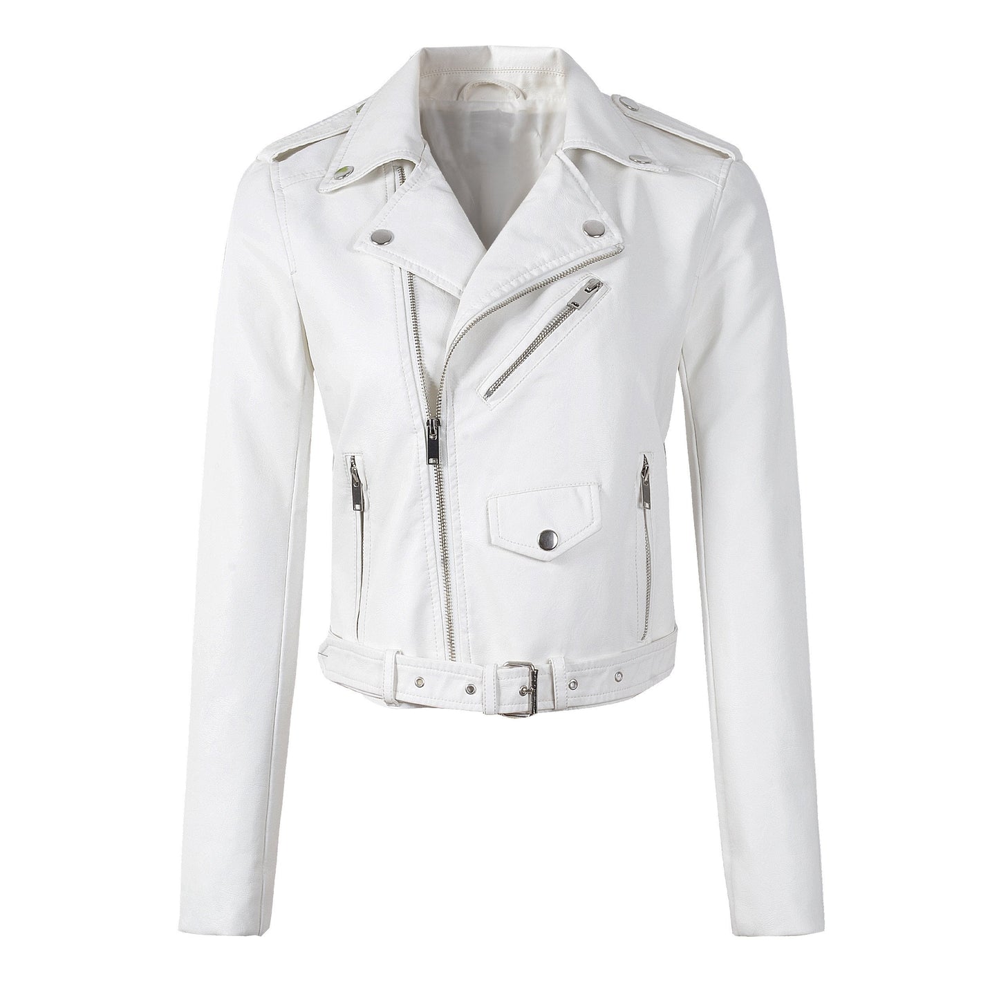 Blouson en cuir élégant pour femme, tendance