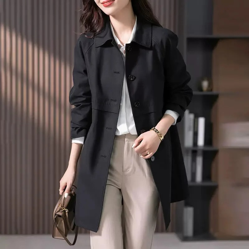 Trench-coat femme élégant court