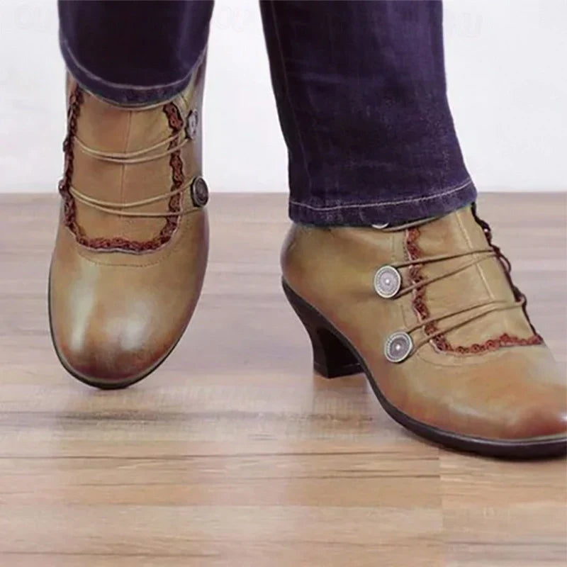 Bottines femme victoriennes à lacets