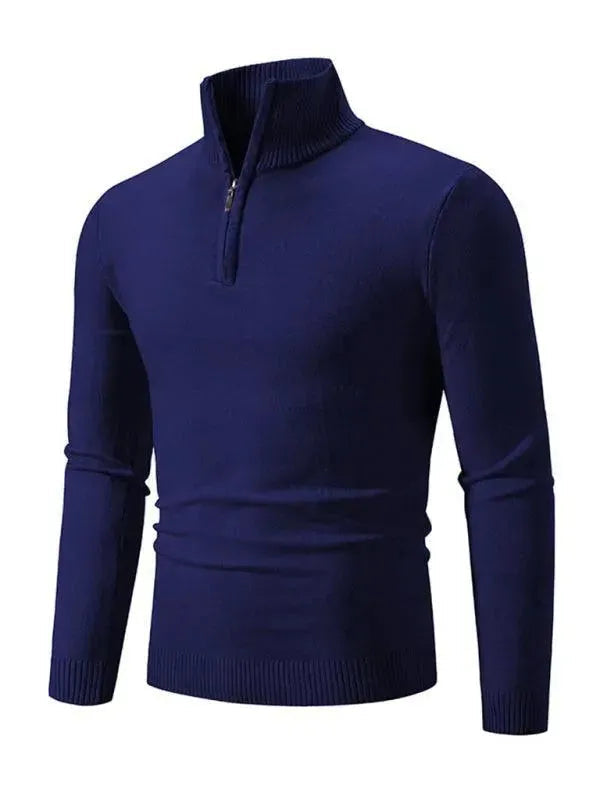 Pull confortable à col roulé pour homme