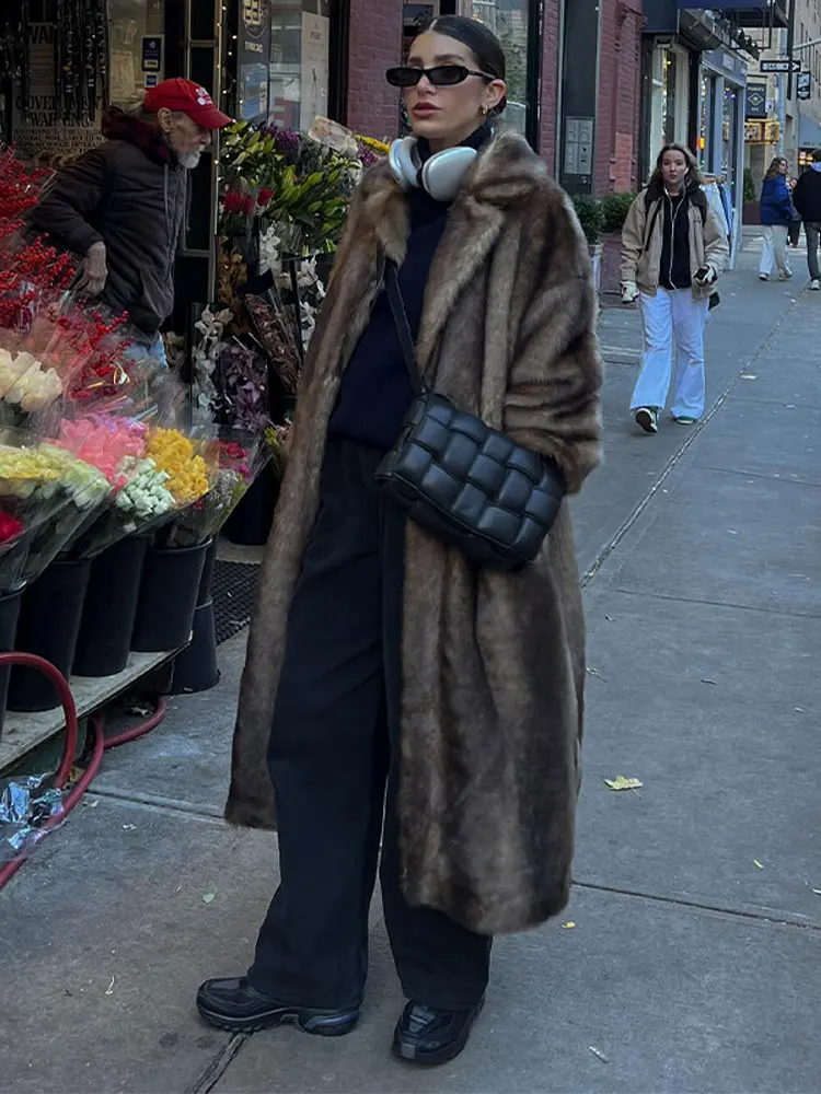 Trench-coat d'hiver doux pour femme