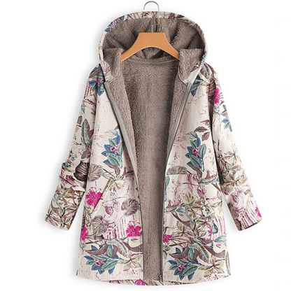 Veste femme élégante Motif floral Chaude