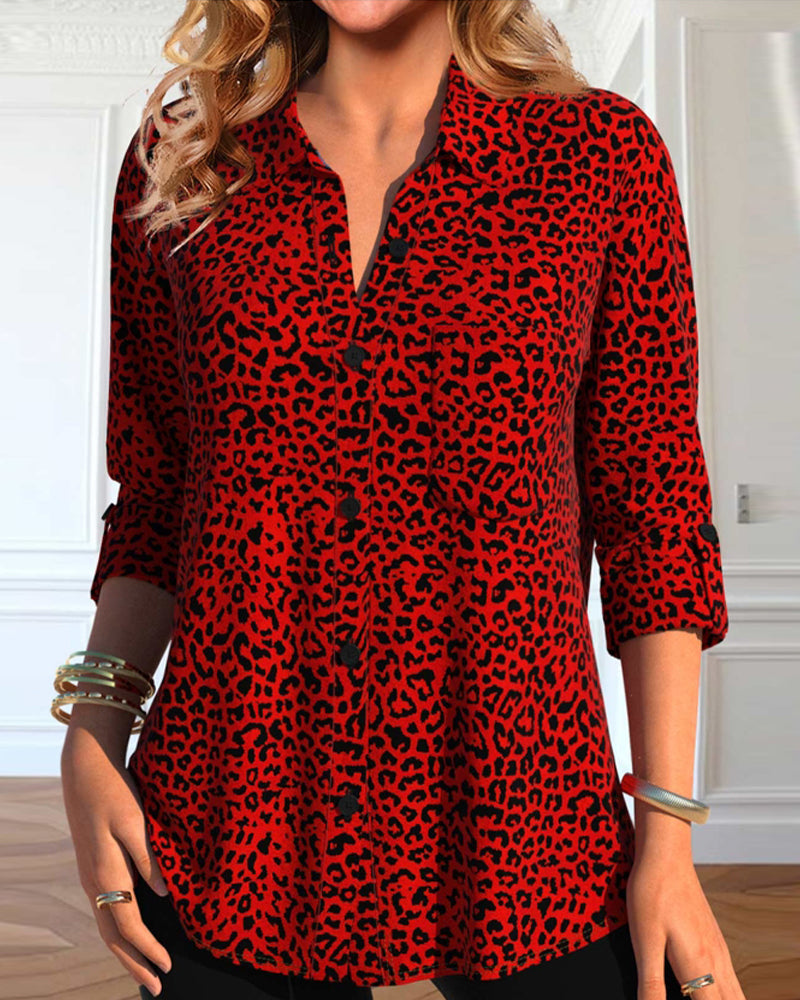 Leopardendress Elegant Reversdetail - IdealeKleiden