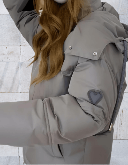 Veste d'hiver douce et moelleuse pour femme avec fermeture éclair