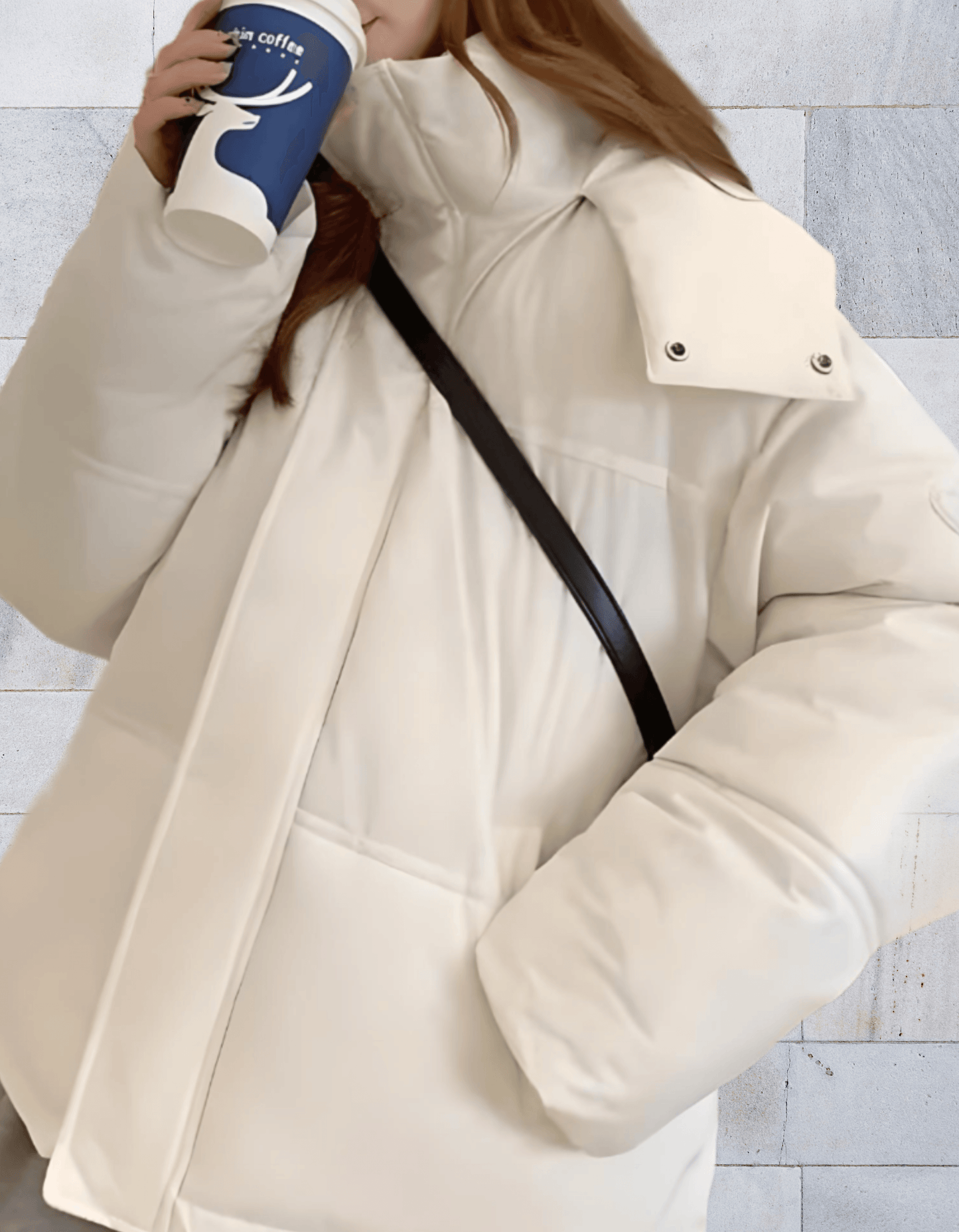 Veste d'hiver douce et moelleuse pour femme avec fermeture éclair