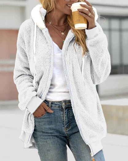 Veste à capuche zippée femme moderne