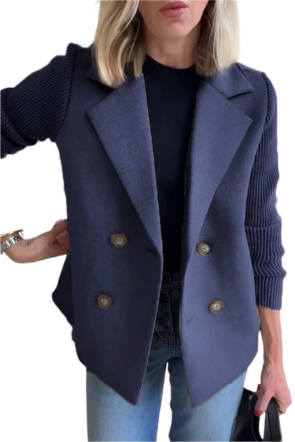 Blazer élégant en laine végétalienne pour femme