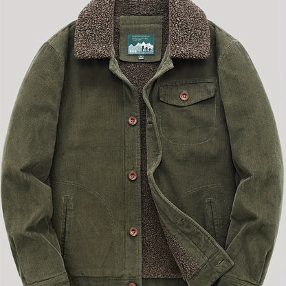 Gilet polaire homme boutons chaud élégant