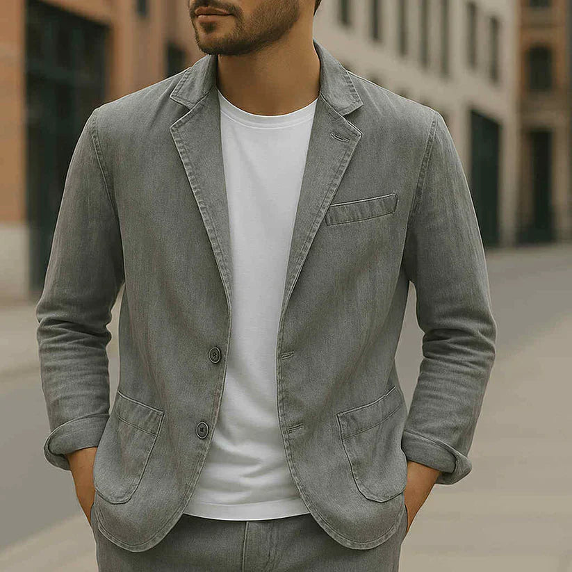 Blazer homme sur mesure léger coupe slim