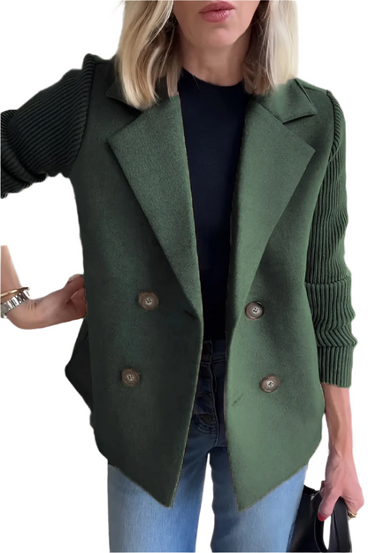 Blazer élégant en laine végétalienne pour femme