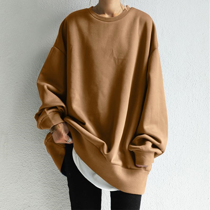 Pull col rond confortable pour femme