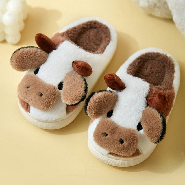 Chaussons confortables pour femmes à motif animalier