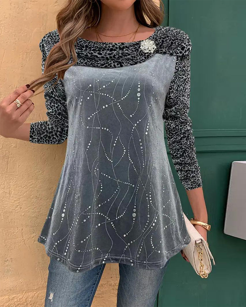 Haut de léopard femme tendance