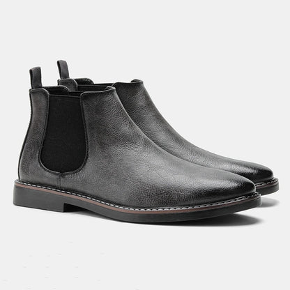 Bottes élégantes pour hommes à fermeture éclair latérale
