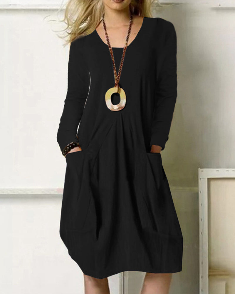 Robe pratique avec poches pour femme