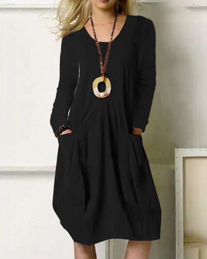 Robe pratique avec poches pour femme