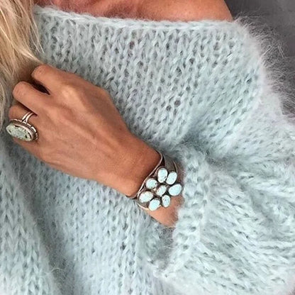 Pull élégant en mohair qualité luxe
