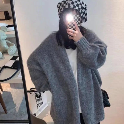 Cardigan ample et douillet avec boutons
