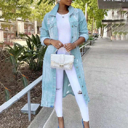Trench-coat élégant en coton pour femme