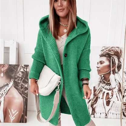 Cardigan à capuche en cachemire de luxe pour femmes