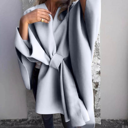 Cardigan long femme Manches chauve-souris Élégant