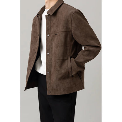Herren Hemdenjacke Modern Button Down - IdealeKleiden