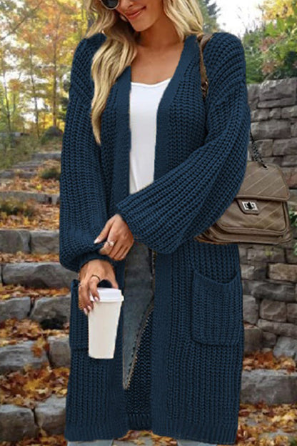 Gilet cardigan oversize avec poches
