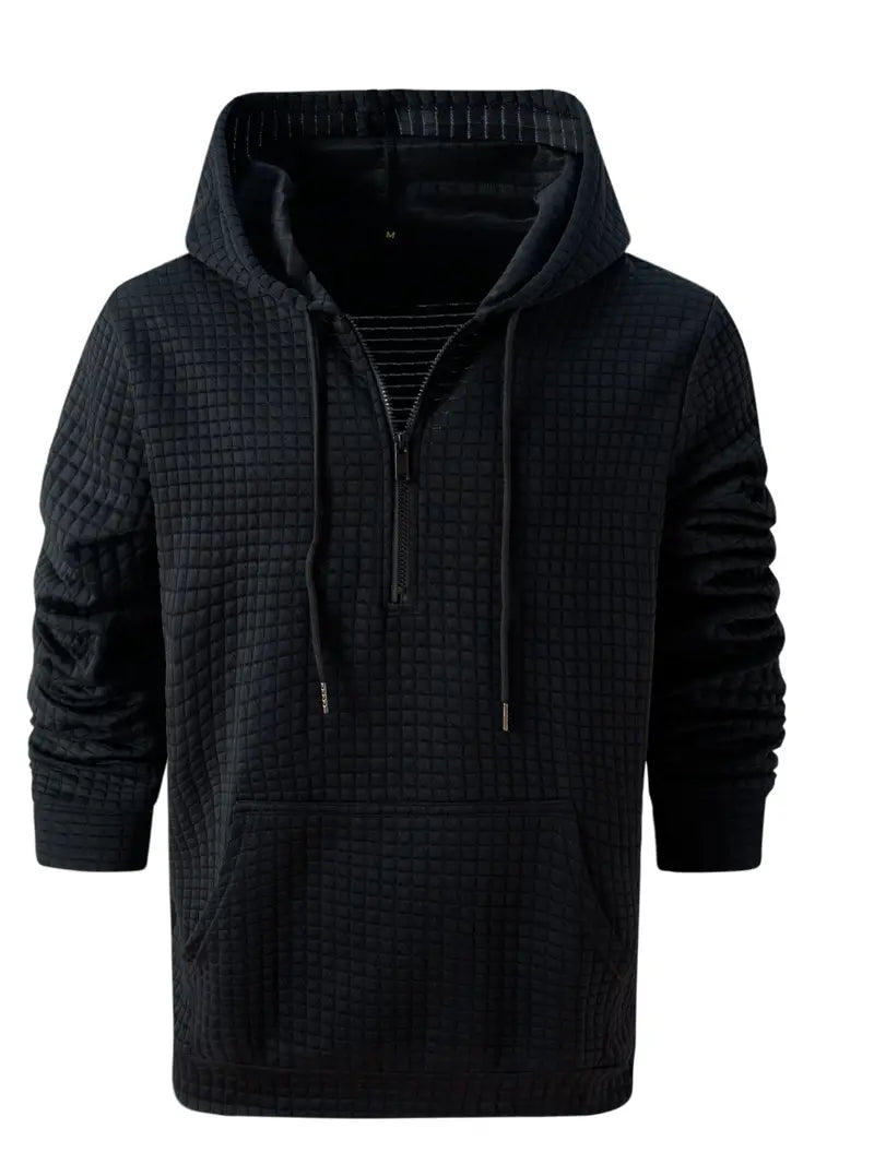 Sweat à capuche léger gaufré pour homme Sportif