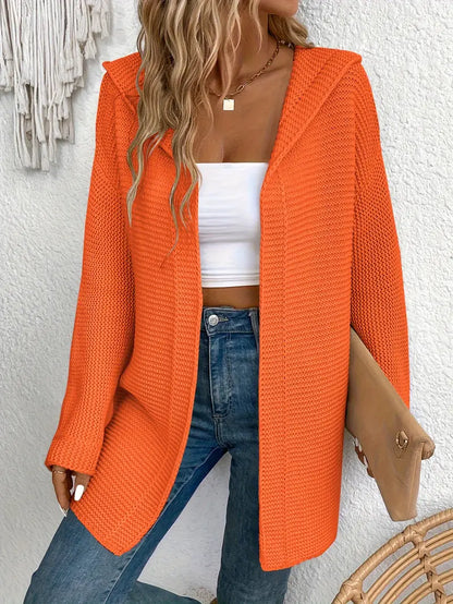Cardigan pratique à capuche ajustable