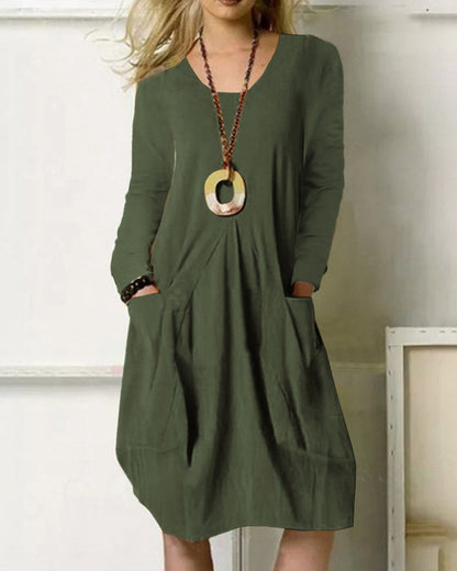 Robe pratique avec poches pour femme