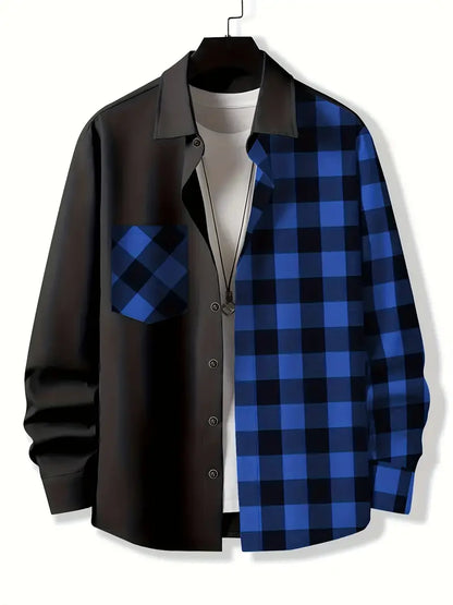 Chemise à carreaux homme style moderne