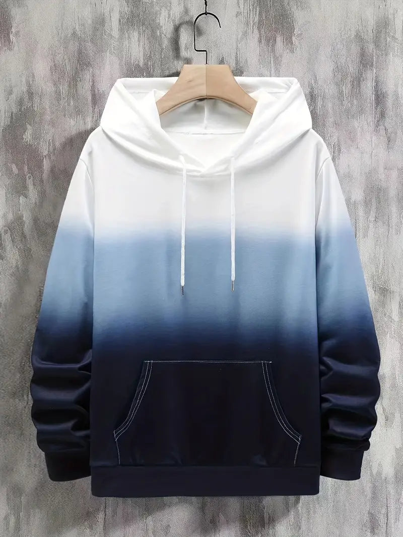 Quentin – Stylisher Kapuzenpullover Farbverlauf Design - IdealeKleiden