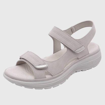 Sandales Femme Bout Ouvert Fines Fermeture Scratch