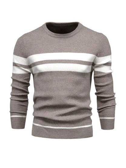 Pull-over homme motif rayé moderne