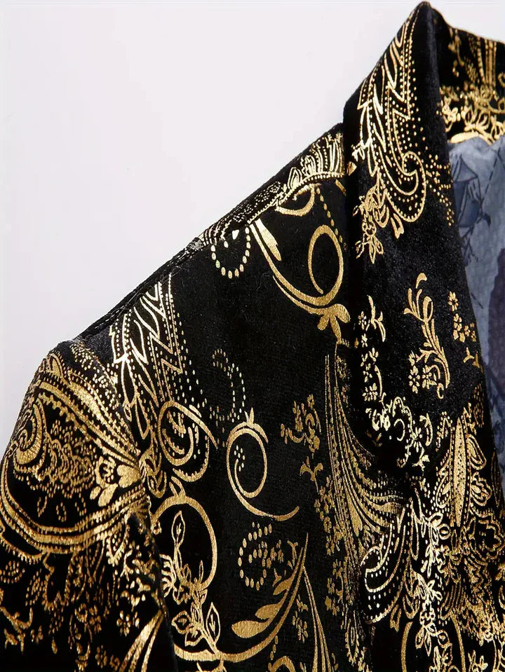 Herren Blazer Elegant Barock Muster - IdealeKleiden