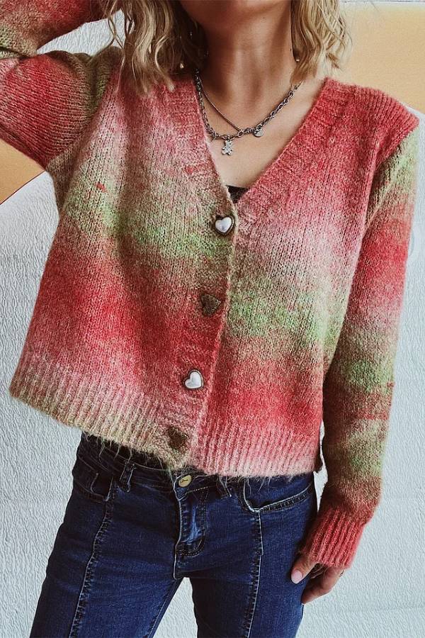 Cardigan doux couleur pastel