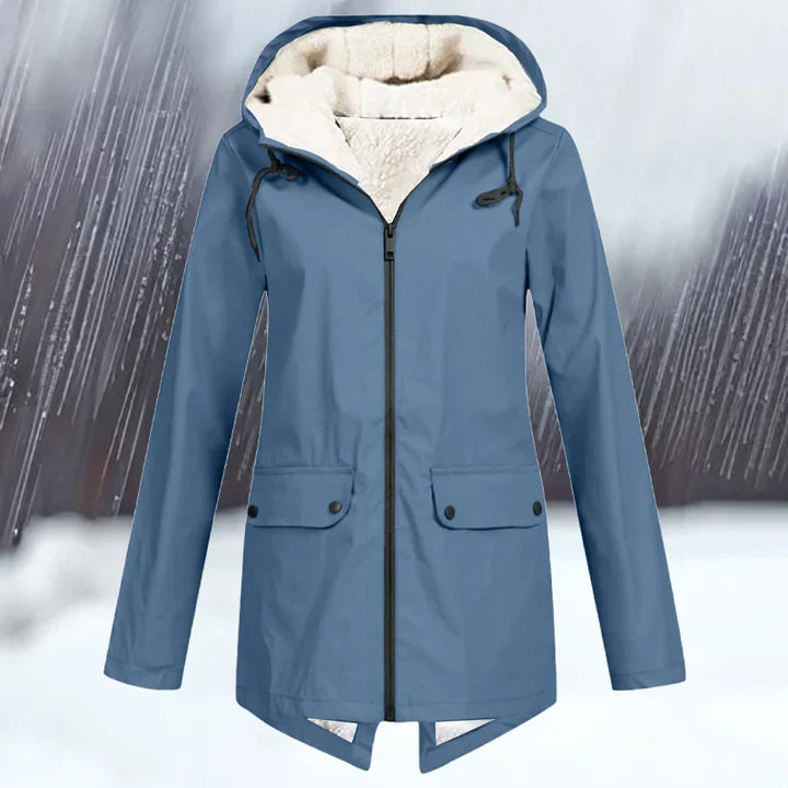 Veste d'extérieur imperméable à capuche chaude et isolante