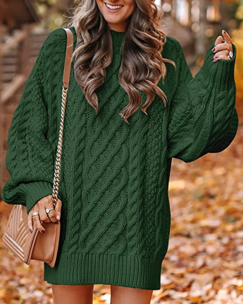 Pull Classique Confortable Manches Longues Uni
