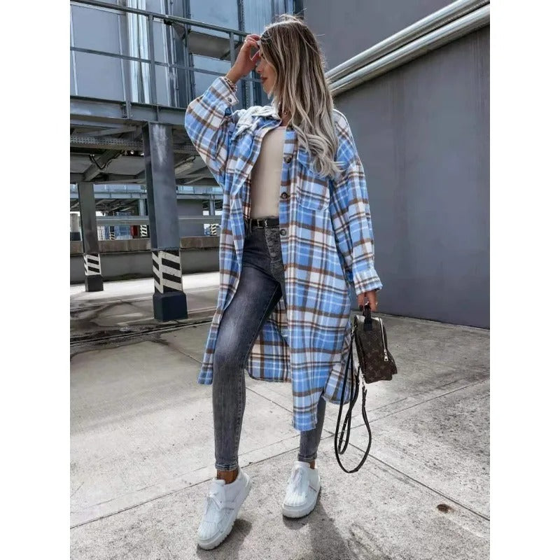 Chemise en flanelle à carreaux moderne