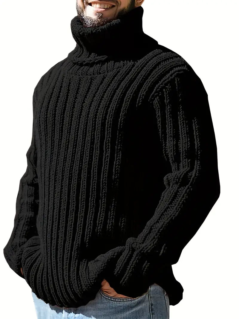 Col roulé uni pour homme