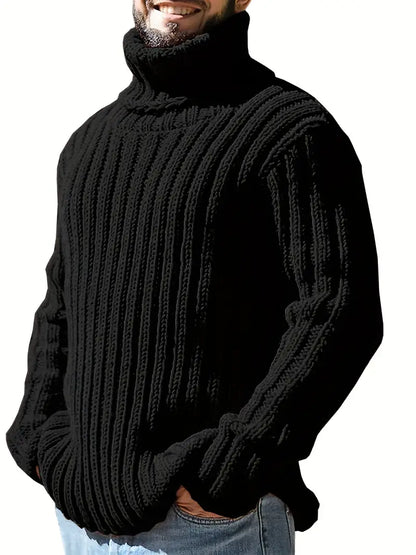 Col roulé uni pour homme