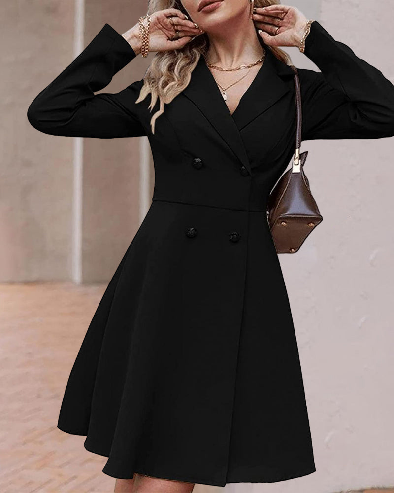 Robe d'été élégante boutonnée