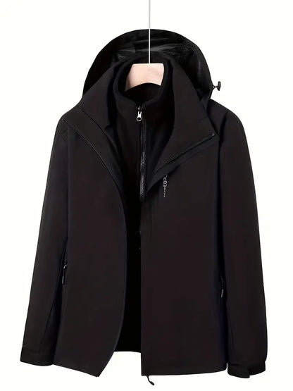 Veste à capuche pour hommes imperméable sportive
