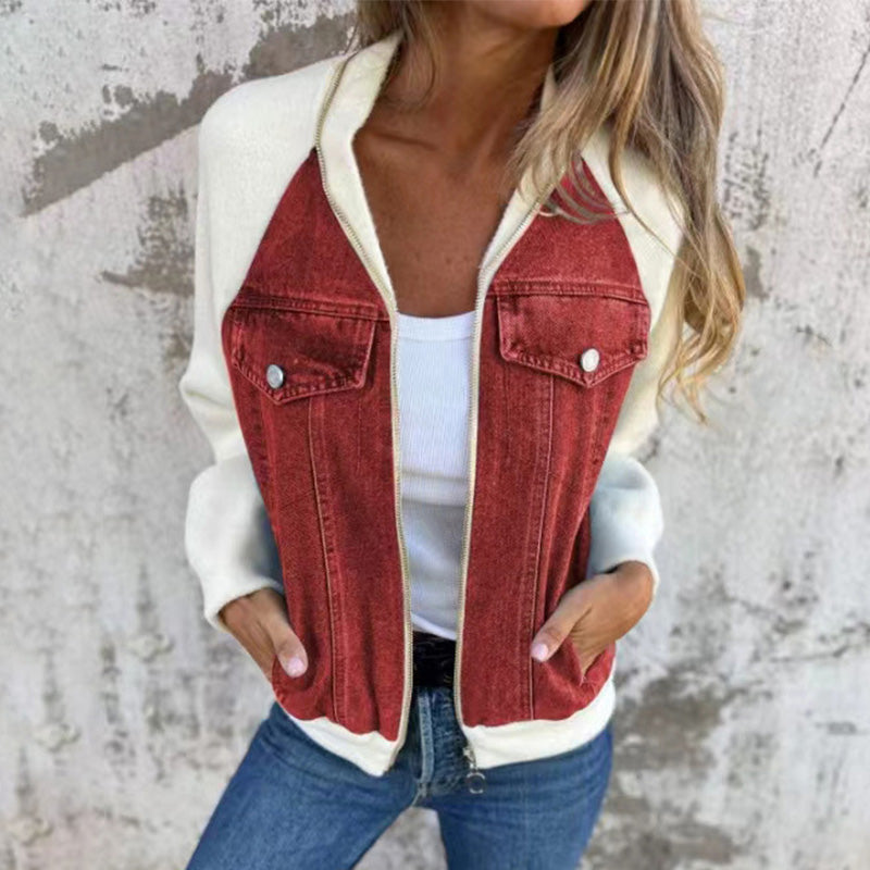 Veste en jean femme stylée décontractée
