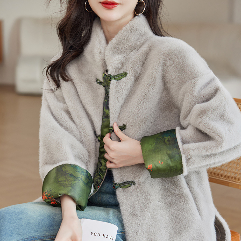 Manteau d'hiver élégant pour femme style classique