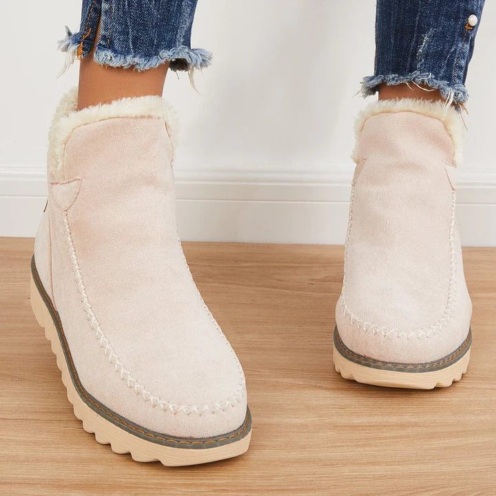 Bottes d'hiver fourrées Chaud Coton