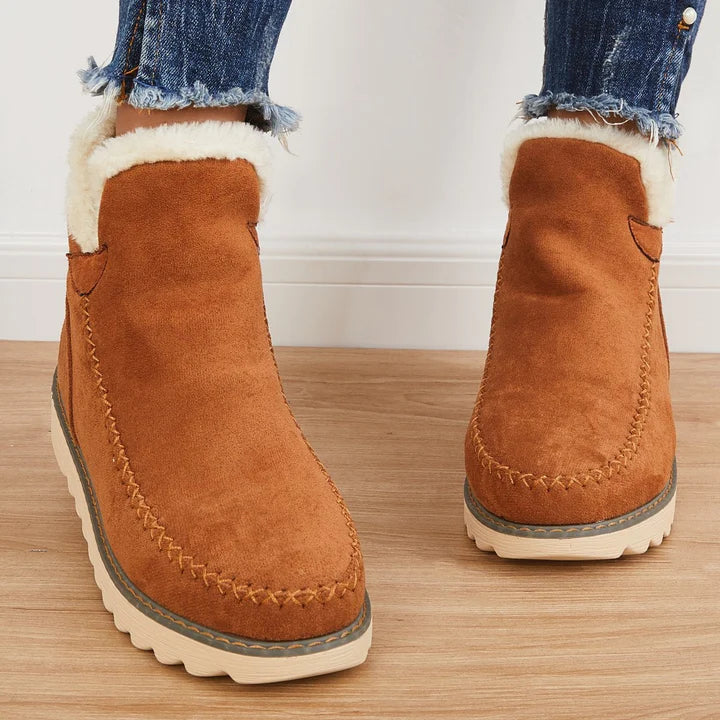 Bottes d'hiver fourrées Chaud Coton